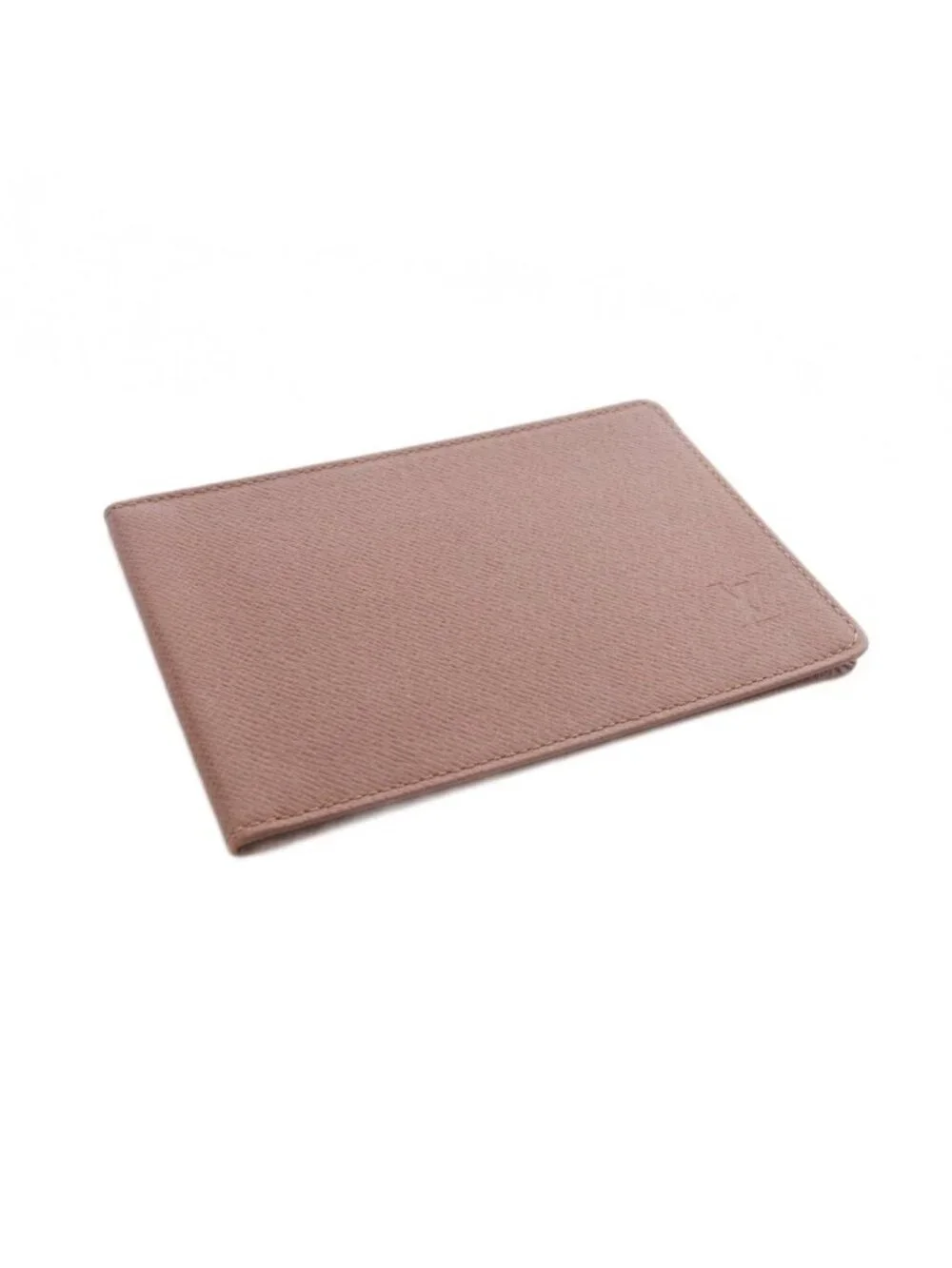 Louis Vuitton Card Slot Leather Logo Brown